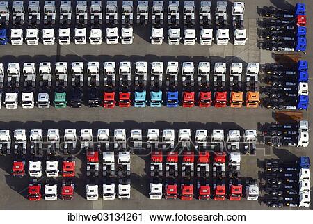 "Aerial view, new and used trucks and tractor units, Hamburg, Hamburg, Hamburg, Germany, Europe" View Large Photo Image Stock Image - "Aerial view, new and used trucks and tractor units, Hamburg, Hamburg, Hamburg, Germany, Europe". Fotosearch