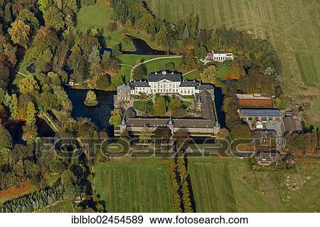 "Aerial view of Heltorf moated castle, Duesseldorf, Rhineland, North Rhine-Westphalia, Germany, Europe" View Large Photo Image Stock Photo - "Aerial view of Heltorf moated castle, Duesseldorf, Rhineland, North Rhine-Westphalia, Germany, Europe". Fotosearch