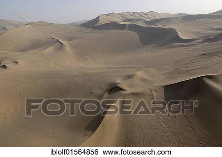 "Aerial view of sand dunes with caravan route in the Gobi desert, silk road, Dunhuang, Gansu, China, Asia" View Large Photo Image Stock Photograph - "Aerial view of sand dunes with caravan route in the Gobi desert, silk road, Dunhuang, Gansu, China, Asia". Fotosearch