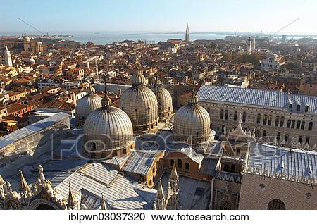 "Aerial view of St Mark's Basilica and Doge's Palace, Venice, Veneto, Italy, Europe" View Large Photo Image Stock Image - "Aerial view of St Mark's Basilica and Doge's Palace, Venice, Veneto, Italy, Europe". Fotosearch