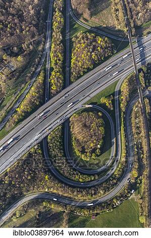 "Aerial view of the A2 and A31 motorway junction, Friesenspiess Bottrop-Nord, Bottrop, Ruhr district, North Rhine-Westphalia, Germany, Europe" View Large Photo Image Picture - "Aerial view of the A2 and A31 motorway junction, Friesenspiess Bottrop-Nord, Bottrop, Ruhr district, North Rhine-Westphalia, Germany, Europe". Fotosearch