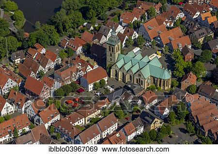 "Aerial, view of the town centre of Wiedenbruck with St. Aegidiuskirche church and the Town Hall, Rheda-Wiedenbruck, North Rhine-Westphalia, Germany, Europe" View Large Photo Image Stock Photo - "Aerial, view of the town centre of Wiedenbruck with St. Aegidiuskirche church and the Town Hall, Rheda-Wiedenbruck, North Rhine-Westphalia, Germany, Europe". Fotosearch