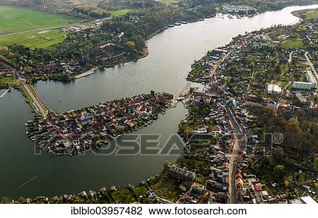 "Aerial view, old town island with Lake Malchow, Malchow, Mecklenburg-Western Pomerania, Germany, Europe" View Large Photo Image Stock Image - "Aerial view, old town island with Lake Malchow, Malchow, Mecklenburg-Western Pomerania, Germany, Europe". Fotosearch
