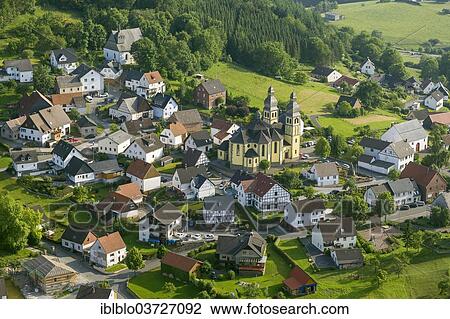 "Aerial view, Padberg with the Church of St. Mary Magdalene, Padberg, Marsberg, North Rhine-Westphalia, Germany, Europe" View Large Photo Image Stock Image - "Aerial view, Padberg with the Church of St. Mary Magdalene, Padberg, Marsberg, North Rhine-Westphalia, Germany, Europe". Fotosearch