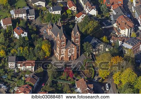 "Aerial view, parish church of Saint Lutwinus, city centre, Mettlach, Saarland, Germany, Europe" View Large Photo Image Stock Image - "Aerial view, parish church of Saint Lutwinus, city centre, Mettlach, Saarland, Germany, Europe". Fotosearch