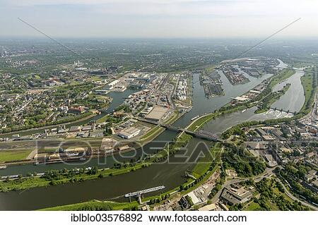 "Aerial view, part of the Rhine-Ruhr Port, mouth of the Ruhr River, Ruhrort, Duisburg, Ruhr district, North Rhine-Westphalia, Germany, Europe" View Large Photo Image Stock Image - "Aerial view, part of the Rhine-Ruhr Port, mouth of the Ruhr River, Ruhrort, Duisburg, Ruhr district, North Rhine-Westphalia, Germany, Europe". Fotosearch