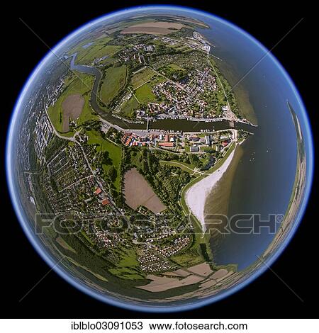 "Aerial view, Peene River flowing into the Bay of Greifswald, fisheye shot, Wieck, Greifswald, Mecklenburg-Western Pomerania, Germany, Europe" View Large Photo Image Stock Image - "Aerial view, Peene River flowing into the Bay of Greifswald, fisheye shot, Wieck, Greifswald, Mecklenburg-Western Pomerania, Germany, Europe". Fotosearch