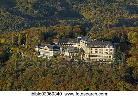 "Aerial view, Petersberg Mountain with the Federal Guest House, autumn, Siebengebirge Mountains, Konigswinter, Konigswinter, North Rhine-Westphalia, Germany, Europe" View Large Photo Image Stock Image - "Aerial view, Petersberg Mountain with the Federal Guest House, autumn, Siebengebirge Mountains, Konigswinter, Konigswinter, North Rhine-Westphalia, Germany, Europe". Fotosearch