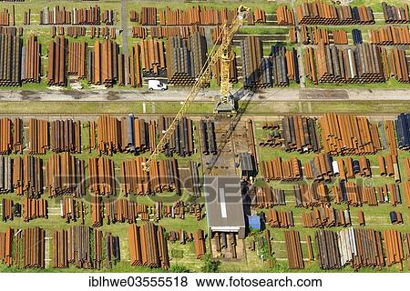 "Aerial view, pipe depot of the company Stock in Lauenburg, Lauenburg an der Elbe, Schleswig-Holstein, Germany, Europe" View Large Photo Image Stock Photo - "Aerial view, pipe depot of the company Stock in Lauenburg, Lauenburg an der Elbe, Schleswig-Holstein, Germany, Europe". Fotosearch