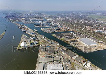 "Aerial view, Port of Bremen, harbours on the Weser River, Bremen, Bremen, Germany, Europe" View Large Photo Image Stock Image - "Aerial view, Port of Bremen, harbours on the Weser River, Bremen, Bremen, Germany, Europe". Fotosearch