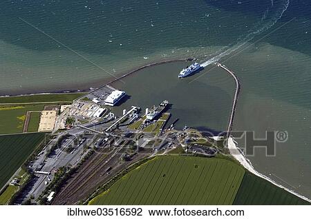 "Aerial view, Puttgarden ferry port, Puttgarden, Fehmarn Island, Schleswig-Holstein, Germany, Europe" View Large Photo Image Stock Image - "Aerial view, Puttgarden ferry port, Puttgarden, Fehmarn Island, Schleswig-Holstein, Germany, Europe". Fotosearch