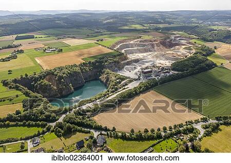 "Aerial view, quarry, Blauer See lake, Fritz Weiken pit, Kallenhardt, Ruethen, Sauerland, North Rhine-Westphalia, Germany, Europe" View Large Photo Image Stock Image - "Aerial view, quarry, Blauer See lake, Fritz Weiken pit, Kallenhardt, Ruethen, Sauerland, North Rhine-Westphalia, Germany, Europe". Fotosearch