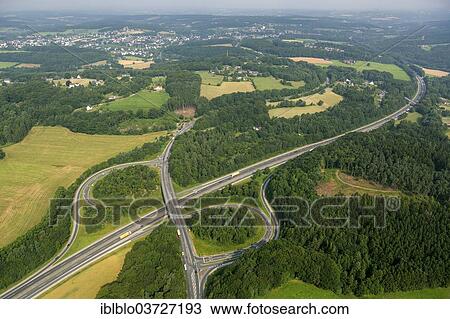 "Aerial view, Querspange motorway exits, A43 motorway, Hasslinghausen, Sprockhovel, North Rhine-Westphalia, Germany, Europe" View Large Photo Image Stock Image - "Aerial view, Querspange motorway exits, A43 motorway, Hasslinghausen, Sprockhovel, North Rhine-Westphalia, Germany, Europe". Fotosearch