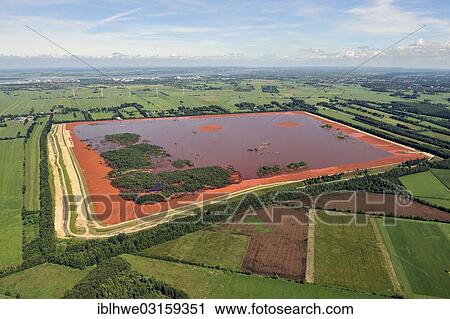 "Aerial view, red mud or red sludge deposits, Stade, Stade, Lower Saxony, Germany, Europe" View Large Photo Image Stock Image - "Aerial view, red mud or red sludge deposits, Stade, Stade, Lower Saxony, Germany, Europe". Fotosearch