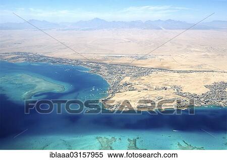 "Aerial view, Red Sea, Hurghada, Red Sea Governorate, Egypt, Africa" View Large Photo Image Stock Photography - "Aerial view, Red Sea, Hurghada, Red Sea Governorate, Egypt, Africa". Fotosearch