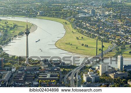 "Aerial view, Rheinbogen Fernsehturm television tower, Parliament, Duesseldorf, Rhineland region, North Rhine-Westphalia, Germany, Europe" View Large Photo Image Stock Photo - "Aerial view, Rheinbogen Fernsehturm television tower, Parliament, Duesseldorf, Rhineland region, North Rhine-Westphalia, Germany, Europe". Fotosearch
