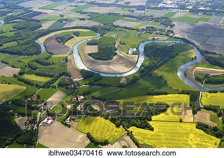 "Aerial view, river landscape, Ems River, Emsburen, Lower Saxony, Germany, Europe" View Large Photo Image Stock Photograph - "Aerial view, river landscape, Ems River, Emsburen, Lower Saxony, Germany, Europe". Fotosearch