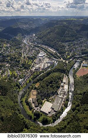 "Aerial view, river Lenne loop Am Hunengraben, Altena, Sauerland, North Rhine-Westphalia, Germany, Europe" View Large Photo Image Stock Photo - "Aerial view, river Lenne loop Am Hunengraben, Altena, Sauerland, North Rhine-Westphalia, Germany, Europe". Fotosearch