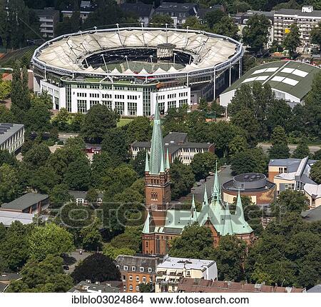 "Aerial view, Rothenbaum Arena, Johanniskirche, St. John's Church at front, Hamburg-Mitte, Hamburg, Hamburg, Germany, Europe" View Large Photo Image Picture - "Aerial view, Rothenbaum Arena, Johanniskirche, St. John's Church at front, Hamburg-Mitte, Hamburg, Hamburg, Germany, Europe". Fotosearch