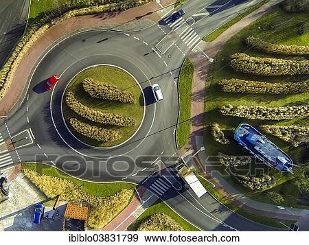 "Aerial view, roundabout with the ship """"Hoppetosse"""" designed by artist Otmar Alt, Hamm, Ruhr Area, North Rhine-Westphalia, Germany, Europe" View Large Photo Image Stock Photo - "Aerial view, roundabout with the ship """"Hoppetosse"""" designed by artist Otmar Alt, Hamm, Ruhr Area, North Rhine-Westphalia, Germany, Europe". Fotosearch