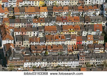 "Aerial view, rows of houses in the Findorff quarter, Bremen, Bremen, Germany, Europe" View Large Photo Image Stock Photo - "Aerial view, rows of houses in the Findorff quarter, Bremen, Bremen, Germany, Europe". Fotosearch