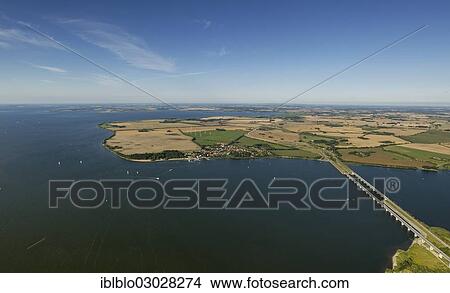 "Aerial view, Ruegendamm or Ruegen Causeway seen from Stralsund looking towards the island of Ruegen, Granitz-Hof, Binz, Mecklenburg-Western Pomerania, Germany, Europe" View Large Photo Image Picture - "Aerial view, Ruegendamm or Ruegen Causeway seen from Stralsund looking towards the island of Ruegen, Granitz-Hof, Binz, Mecklenburg-Western Pomerania, Germany, Europe". Fotosearch