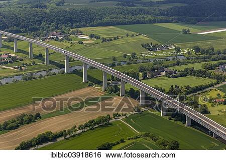 "Aerial view, Ruhrtalbrucke bridge, A52 motorway, Ruhr river, Ruhrtal, Ruhr Valley, between Mulheim and Essen, Ruhr Area, North Rhine-Westphalia, Germany, Europe" View Large Photo Image Stock Photograph - "Aerial view, Ruhrtalbrucke bridge, A52 motorway, Ruhr river, Ruhrtal, Ruhr Valley, between Mulheim and Essen, Ruhr Area, North Rhine-Westphalia, Germany, Europe". Fotosearch