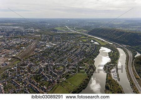 "Aerial view, Saar River at Dillingen, Dillingen-Saar, Saarland, Germany, Europe" View Large Photo Image Stock Image - "Aerial view, Saar River at Dillingen, Dillingen-Saar, Saarland, Germany, Europe". Fotosearch