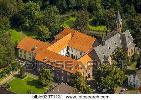 "Aerial view, Saarn Abbey, Mulheim an der Ruhr, Ruhr district, North Rhine-Westphalia, Germany, Europe" View Large Photo Image Stock Image - "Aerial view, Saarn Abbey, Mulheim an der Ruhr, Ruhr district, North Rhine-Westphalia, Germany, Europe". Fotosearch