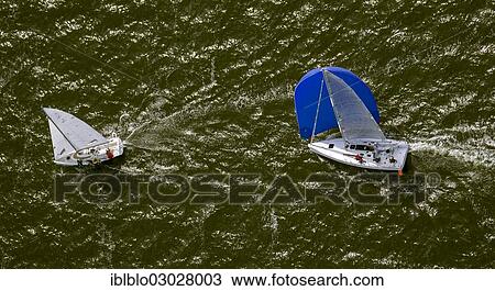 "Aerial view, sailing regatta in the Bay of Greifswald or Greifswald Bodden, sailboats, Middelhagen off the island of Ruegen, Alt Reddevitz, Middelhagen, Rugen, Mecklenburg-Western Pomerania, Germany, Europe" View Large Photo Image Stock Image - "Aerial view, sailing regatta in the Bay of Greifswald or Greifswald Bodden, sailboats, Middelhagen off the island of Ruegen, Alt Reddevitz, Middelhagen, Rugen, Mecklenburg-Western Pomerania, Germany, Europe". Fotosearch