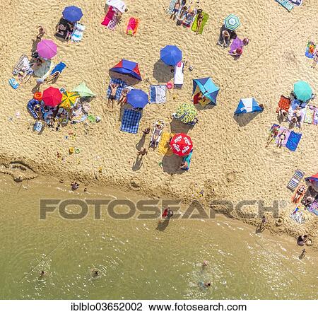 "Aerial view, sandy beach at Silbersee II lake with people swimming and sunbathing, Sythen, Haltern am See, North Rhine-Westphalia, Germany, Europe" View Large Photo Image Stock Image - "Aerial view, sandy beach at Silbersee II lake with people swimming and sunbathing, Sythen, Haltern am See, North Rhine-Westphalia, Germany, Europe". Fotosearch