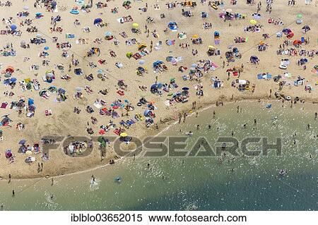 "Aerial view, sandy beach at Silbersee II lake with people swimming and sunbathing, Sythen, Haltern am See, North Rhine-Westphalia, Germany, Europe" View Large Photo Image Stock Photography - "Aerial view, sandy beach at Silbersee II lake with people swimming and sunbathing, Sythen, Haltern am See, North Rhine-Westphalia, Germany, Europe". Fotosearch