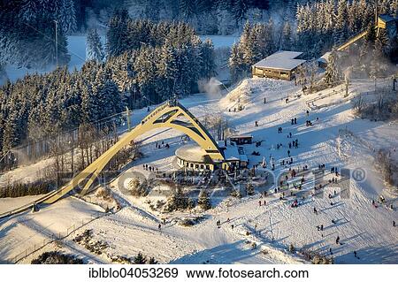 "Aerial view, Sankt-Georg-Schanze, ski jump, Winterberg, Hochsauerland district, Sauerland, North Rhine-Westphalia, Germany, Europe" View Large Photo Image Stock Photo - "Aerial view, Sankt-Georg-Schanze, ski jump, Winterberg, Hochsauerland district, Sauerland, North Rhine-Westphalia, Germany, Europe". Fotosearch