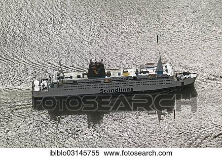 "Aerial view, Scandinavia ferry, Scandlines, Rostock, Mecklenburg-Western Pomerania, Germany, Europe" View Large Photo Image Stock Photography - "Aerial view, Scandinavia ferry, Scandlines, Rostock, Mecklenburg-Western Pomerania, Germany, Europe". Fotosearch