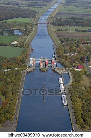 "Aerial view, Scharnebeck twin ship lift, Scharnebeck, Lower Saxony, Germany, Europe" View Large Photo Image Stock Image - "Aerial view, Scharnebeck twin ship lift, Scharnebeck, Lower Saxony, Germany, Europe". Fotosearch