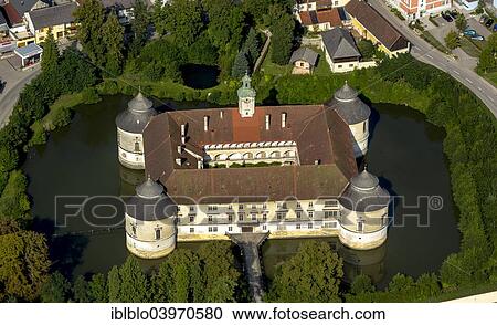 "Aerial view, Schloss Aistersheim, moated castle from the late Renaissance, Aistersheim, Upper Austria, Austria, Europe" View Large Photo Image Stock Image - "Aerial view, Schloss Aistersheim, moated castle from the late Renaissance, Aistersheim, Upper Austria, Austria, Europe". Fotosearch