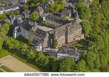 "Aerial view, Schloss Berleburg Castle, castle museum, Bad Laasphe, North Rhine-Westphalia, Germany, Europe" View Large Photo Image Stock Photography - "Aerial view, Schloss Berleburg Castle, castle museum, Bad Laasphe, North Rhine-Westphalia, Germany, Europe". Fotosearch