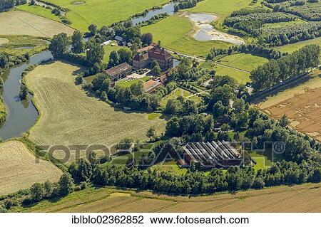 "Aerial view, Schloss Oberwerries Castle, Hamm, Ruhr area, North Rhine-Westphalia, Germany, Europe" View Large Photo Image Stock Image - "Aerial view, Schloss Oberwerries Castle, Hamm, Ruhr area, North Rhine-Westphalia, Germany, Europe". Fotosearch