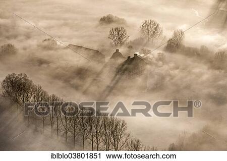 "Aerial view, Schloss Oberwerries moated castle, morning fog over the Lippe river, Hamm, Ruhr area, North Rhine-Westphalia, Germany, Europe" View Large Photo Image Stock Image - "Aerial view, Schloss Oberwerries moated castle, morning fog over the Lippe river, Hamm, Ruhr area, North Rhine-Westphalia, Germany, Europe". Fotosearch