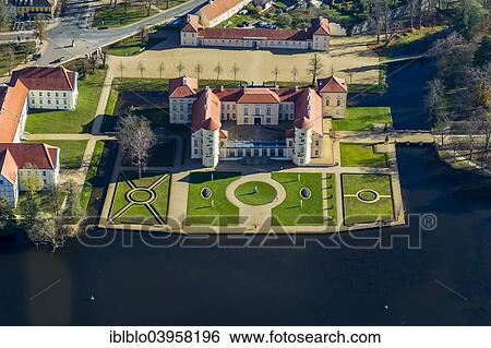 "Aerial view, Schloss Rheinsberg Castle, Grienericksee Lake, Mecklenburg Lake District, Rheinsberg, Brandenburg, Germany, Europe" View Large Photo Image Stock Photograph - "Aerial view, Schloss Rheinsberg Castle, Grienericksee Lake, Mecklenburg Lake District, Rheinsberg, Brandenburg, Germany, Europe". Fotosearch