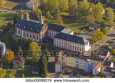 "Aerial view, Schlosskirche or Castle Church, Niederwurzbach, Blieskastel, Saarland, Germany, Europe" View Large Photo Image Picture - "Aerial view, Schlosskirche or Castle Church, Niederwurzbach, Blieskastel, Saarland, Germany, Europe". Fotosearch