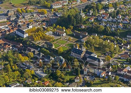 "Aerial view, Schlosskirche or Castle Church in the district of Niederwuerzbach, Blieskastel, Saarland, Germany, Europe" View Large Photo Image Stock Photography - "Aerial view, Schlosskirche or Castle Church in the district of Niederwuerzbach, Blieskastel, Saarland, Germany, Europe". Fotosearch