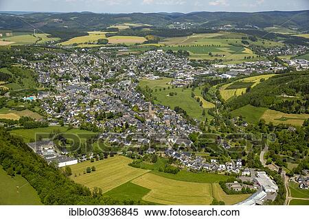 "Aerial view, Schmallenberg, Sauerland, North Rhine-Westphalia, Germany, Europe" View Large Photo Image Stock Photography - "Aerial view, Schmallenberg, Sauerland, North Rhine-Westphalia, Germany, Europe". Fotosearch