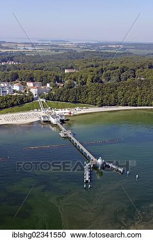 "Aerial view, Sellin sea bridge, pier, Ruegen Island, Mecklenburg-Western Pomerania, Germany, Europe" View Large Photo Image Stock Image - "Aerial view, Sellin sea bridge, pier, Ruegen Island, Mecklenburg-Western Pomerania, Germany, Europe". Fotosearch