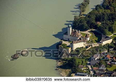 "Aerial view, Servite monastery Schloss Schonbuhel Castle on the Danube, Schonbuhel-Aggsbach, Lower Austria, Austria, Europe" View Large Photo Image Stock Photography - "Aerial view, Servite monastery Schloss Schonbuhel Castle on the Danube, Schonbuhel-Aggsbach, Lower Austria, Austria, Europe". Fotosearch