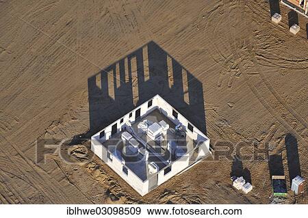 "Aerial view, shell of a building in the B-Plan area 40 a, Glinde, Glinde, Schleswig-Holstein, Germany, Europe" View Large Photo Image Stock Photo - "Aerial view, shell of a building in the B-Plan area 40 a, Glinde, Glinde, Schleswig-Holstein, Germany, Europe". Fotosearch
