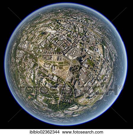 "Aerial view shot with a fisheye lens, Gruene Mitte, Essen, Ruhr region, North Rhine-Westphalia, Germany, Europe" View Large Photo Image Picture - "Aerial view shot with a fisheye lens, Gruene Mitte, Essen, Ruhr region, North Rhine-Westphalia, Germany, Europe". Fotosearch