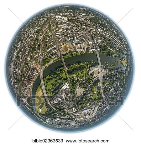 "Aerial view, shot with a fisheye lens, Muelheim an der Ruhr, Ruhr region, North Rhine-Westphalia, Germany, Europe" View Large Photo Image Stock Photo - "Aerial view, shot with a fisheye lens, Muelheim an der Ruhr, Ruhr region, North Rhine-Westphalia, Germany, Europe". Fotosearch