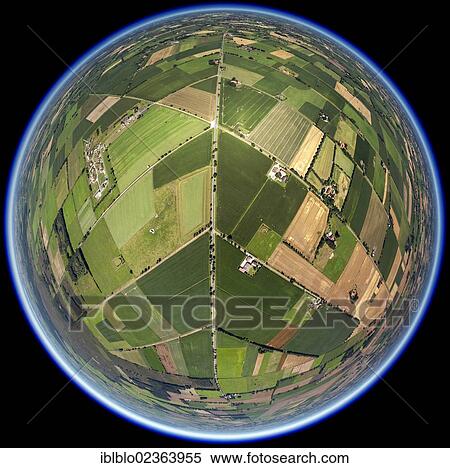 "Aerial view shot with a fisheye lens, fields, Wagenfeld, Ostwestfalen region, Lower Saxony, Germany, Europe" View Large Photo Image Stock Photography - "Aerial view shot with a fisheye lens, fields, Wagenfeld, Ostwestfalen region, Lower Saxony, Germany, Europe". Fotosearch