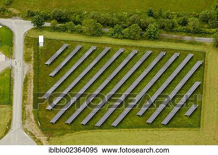 "Aerial view, solar panels on a field, Winterberg, Sauerland region, North Rhine-Westphalia, Germany, Europe" View Large Photo Image Stock Photography - "Aerial view, solar panels on a field, Winterberg, Sauerland region, North Rhine-Westphalia, Germany, Europe". Fotosearch